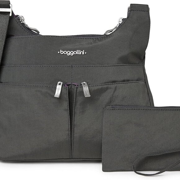Baggallini Cross Over Crossbody Women 11x8.5 Medium Travel Bag Lightweight Water - Picture 1 of 8